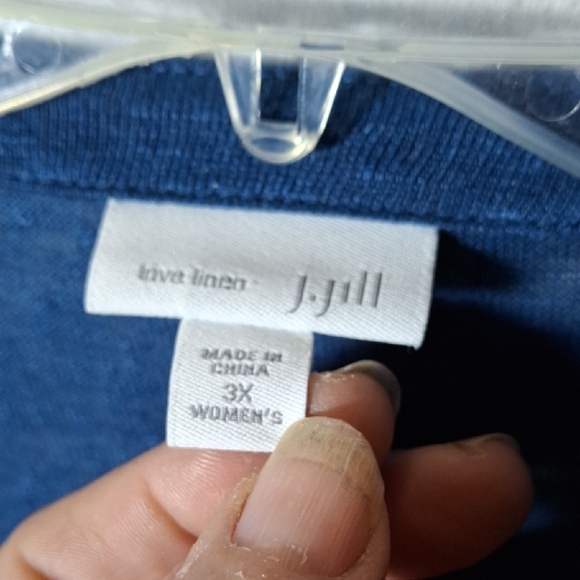 J. Jill Blue Women's Top (Can179) - Picture 2 of 4